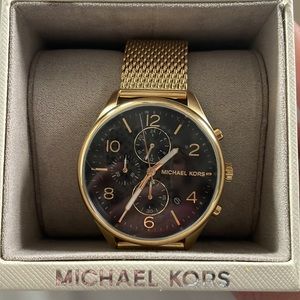Mens Gold Michael Kors Watch